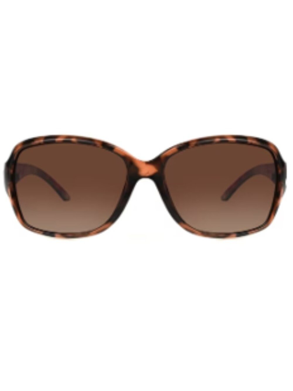 Foster Grant Women's Square Fashion Sunglasses Brown Tortoise